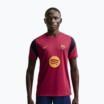 Men's football shirt Nike FC Barcelona Strike Soccer Dri-Fit noble red/blackened blue/mineral yellow