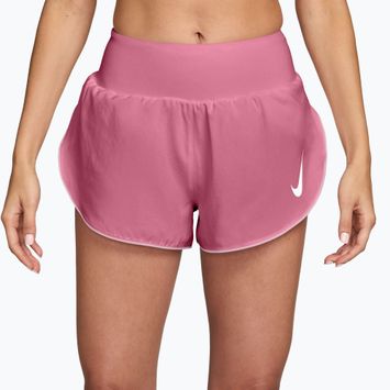 Women's running shorts Nike Tempo Swoosh Dri-Fit Mid-Rise Brief-Lined peony/pink foam/white