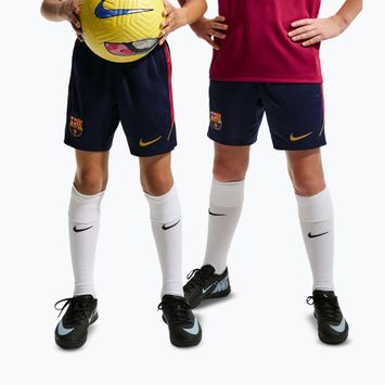 Children's football shorts Nike FC Barcelona Strike blackened blue/noble red/mineral yellow