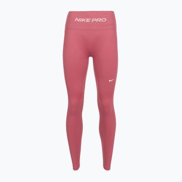 Women's training leggings Nike Pro Seamless High Waisted 7/8 peony/white