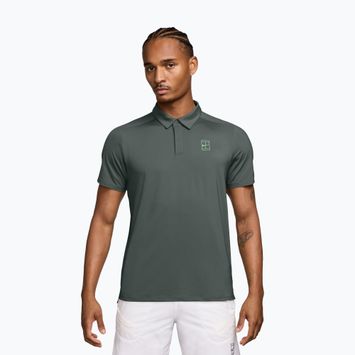 Men's tennis polo shirt Nike Court Dri-Fit Advantage camo green/cucumber calm