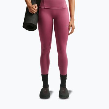Women's leggings Nike One pink smoke/white