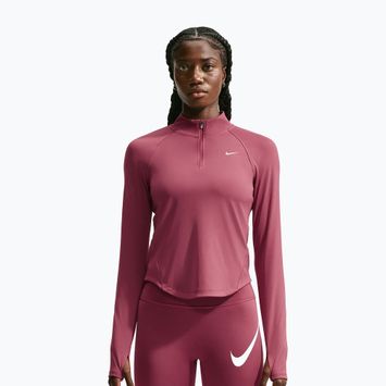 Women's running sweatshirt Nike Tempo Dri-Fit 1/4 Zip pink smoke