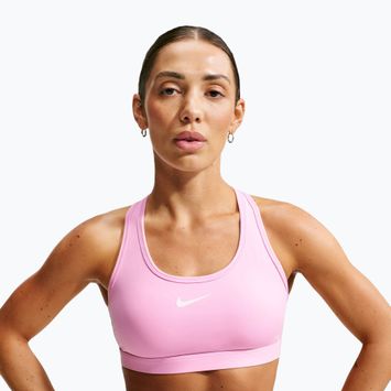 Training bra Nike Swoosh pink rise/white