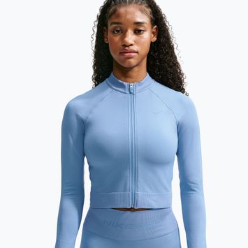 Women's training sweatshirt Nike Pro Seamless work blue