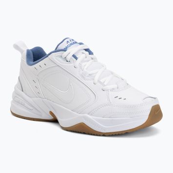 Men's training shoes Nike Air Monarch IV white/indigo storm/gum light brown/white