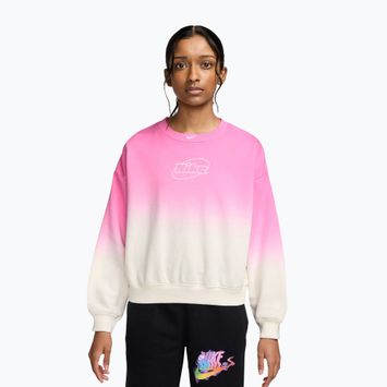 Children's sweatshirt Nike Sportswear Studio sail/playful pink/white