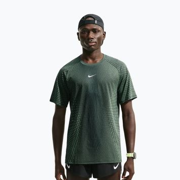 Men's running shirt Nike Stride black/light green spark