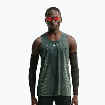 Men's running shirt Nike Stride black/light green spark