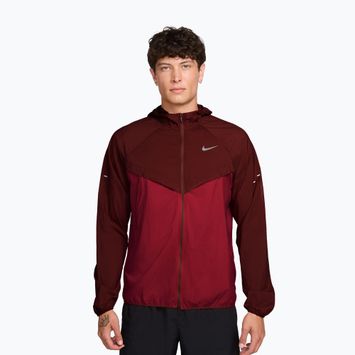 Men's running jacket Nike Stride mystic dates/tough red