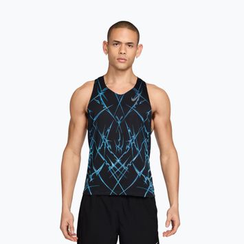 Men's running shirt Nike AeroSwift black/white