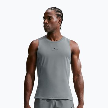 Men's training shirt Nike Pro smoke grey/black