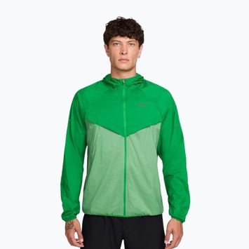 Men's running jacket Nike Stride green spark