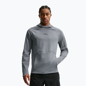 Men's training sweatshirt Nike Pro smoke grey/black