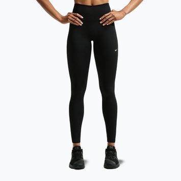 Women's leggings Nike One black/black/university red/white