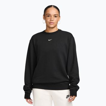 Women's sweatshirt Nike Studio Fleece Lightweight total black/sail