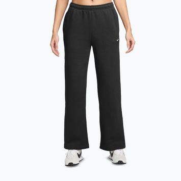 Women's trousers Nike Studio Fleece total black/sail
