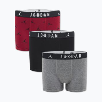 Children's boxers Jordan JHB Flight Cotton Essential 3 pairs gym red