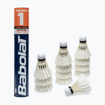 Babolat badminton shuttlecocks 1 x 12 pcs. (78) white 133786