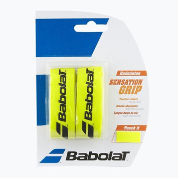 Babolat Grip Sensation badminton racket wraps 2 pcs. yellow