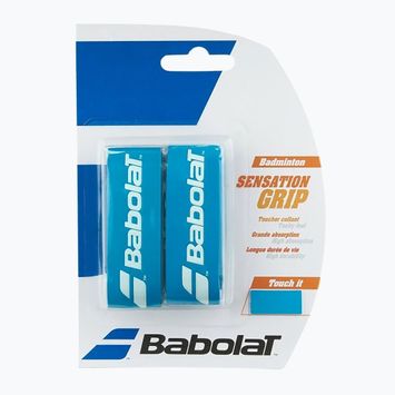 Babolat Grip Sensation badminton racket wraps 2 pcs blue.