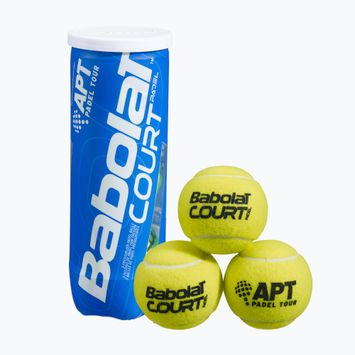 Babolat Court Padel balls 3 pcs yellow 501098