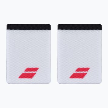 Babolat Logo Jumbo Wristband 2 pcs white/strike red