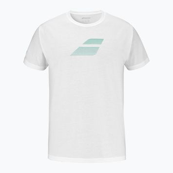 Babolat men's Exercise Big Flag t-shirt white/white