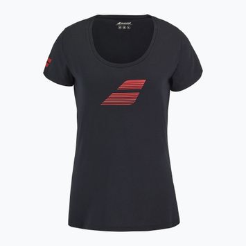 Women's Babolat Exercise Flag W black/black T-shirt