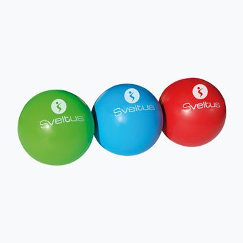 Sveltus Motricity massage balls 3 pcs green/blue/red