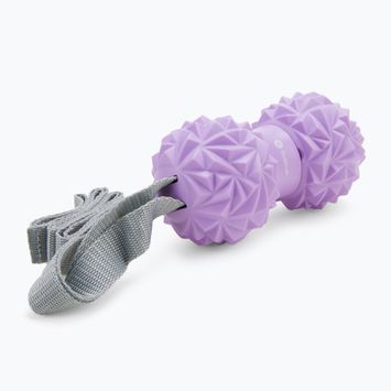Massage ball with handles Sveltus Massage Duo purple 0475