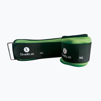 Ankle and wrist weights 1 kg 2 pcs. Sveltus Weighted Cuff green 0942