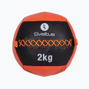 Sveltus Wall Ball 2 kg black/red