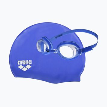 Children's cap + goggles set arena Pool blue clear/blue white 92423/70