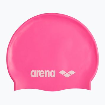 Arena Classic Silicone bright pink swimming cap