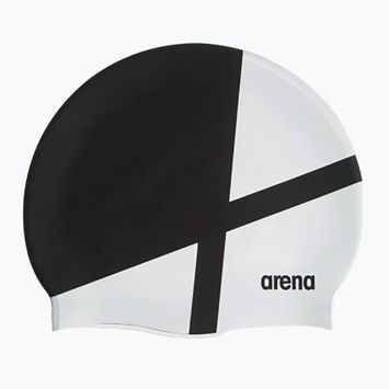 Arena Icons Team Stripe diamond / black / white swimming cap