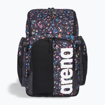 Arena Spiky III 45 l Allover confetti black swimming backpack