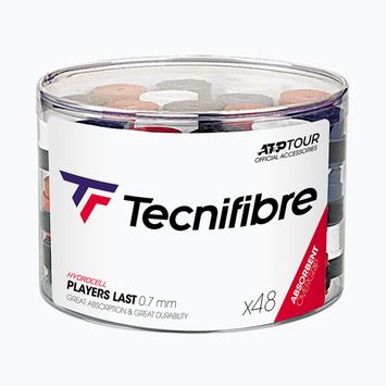 Tecnifibre Players Last tennis racket wraps 48 pcs black 52ATPLAS48