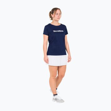 Women's tennis shirt Tecnifibre Team Cotton Tee navy blue 22WCOTEM34