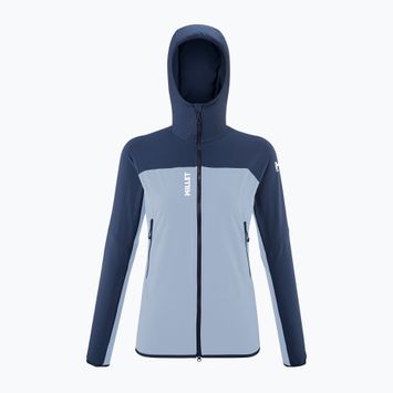 Women's softshell jacket Millet Fusion XCS Hoodie iceberg/saphir