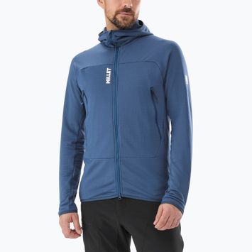 Men's Millet Fusion Grid Hoodie dark denim