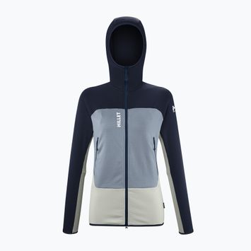 Millet women's Fusion Grid Hoodie foggy dew/saphir sweatshirt