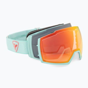 Women's ski goggles Rossignol Magne'lens W blue/silver mirror/orange