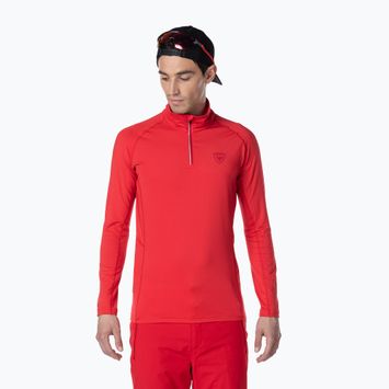 Men's Rossignol Classique 1/2 Zip sports red thermal sweatshirt
