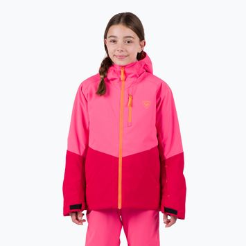 Rossignol Wispile ruby red children's ski jacket