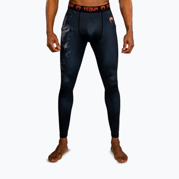 Men's training leggings Venum Thunder Dragon Spats Black/Grey/Copper