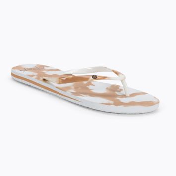 Women's flip flops ROXY Portofino III 2021 beige/white