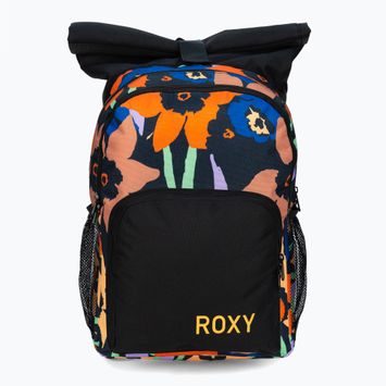Women's hiking backpack ROXY Ocean Child 2021 anthracite flower jammin