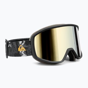 Quiksilver Harper jagged peak black/gold snowboard goggles