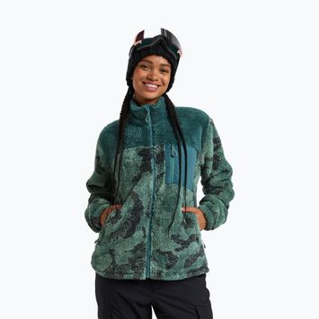 Women's sweatshirt ROXY Alabama Full Zip Printed lily pad sketch book
